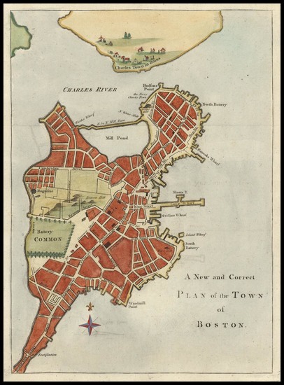 0-New England Map By Gentleman's Magazine