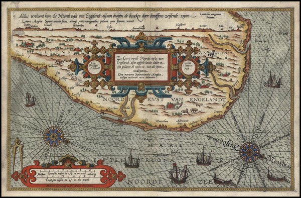 86-Europe and British Isles Map By Lucas Janszoon Waghenaer