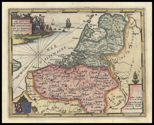 75-Europe and Netherlands Map By Don Francisco De Afferden