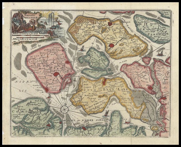 68-Europe and Netherlands Map By Don Francisco De Afferden