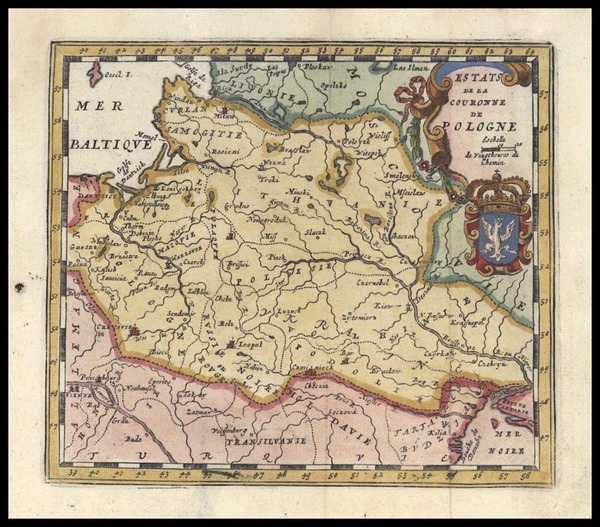51-Europe, Poland and Baltic Countries Map By Don Francisco De Afferden