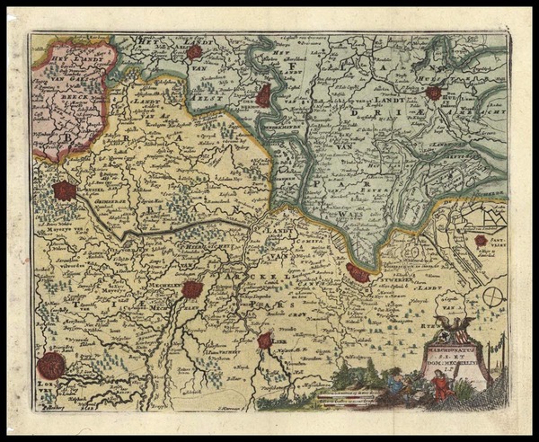 46-Netherlands Map By Don Francisco De Afferden