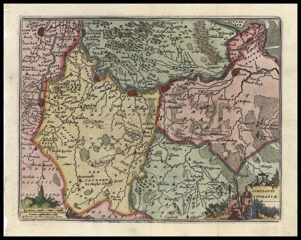 83-Netherlands Map By Don Francisco De Afferden