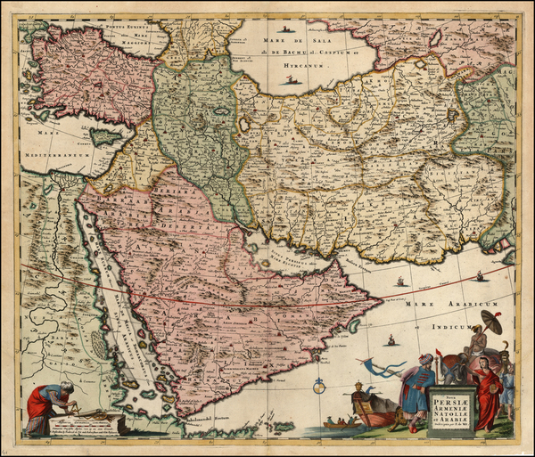 80-Europe, Asia, Central Asia & Caucasus, Middle East and Balearic Islands Map By Frederick De