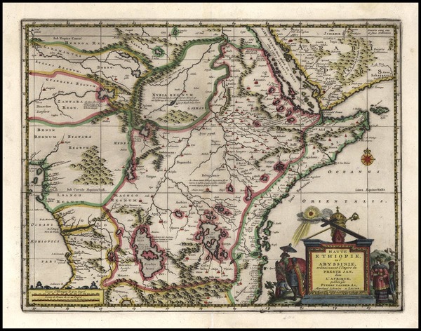 63-Africa, Africa and East Africa Map By Pieter van der Aa