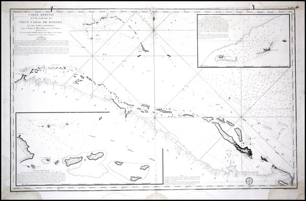 66-Caribbean Map By Depot de la Marine