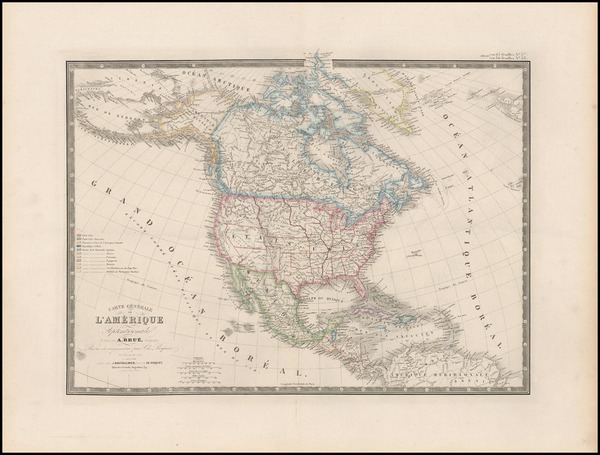 70-North America Map By Charles Picquet