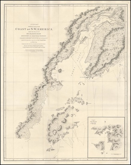 36-Alaska Map By George Vancouver