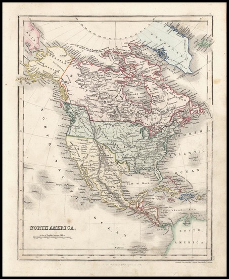 25-Texas and North America Map By John Dower