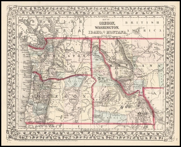 83-Plains and Rocky Mountains Map By Samuel Augustus Mitchell Jr.