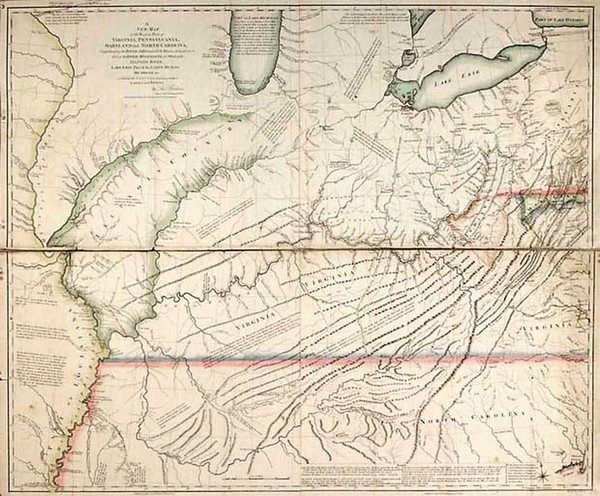 80-Mid-Atlantic, South, Southeast and Midwest Map By Thomas Hutchins