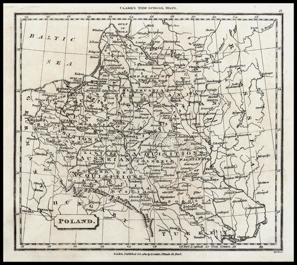 94-Europe and Poland Map By J. Souter