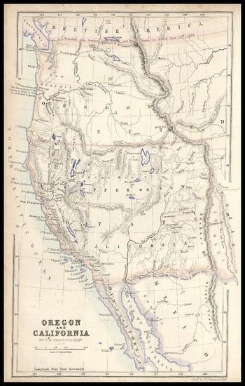 46-Southwest, Rocky Mountains and California Map By Archibald Fullarton & Co.