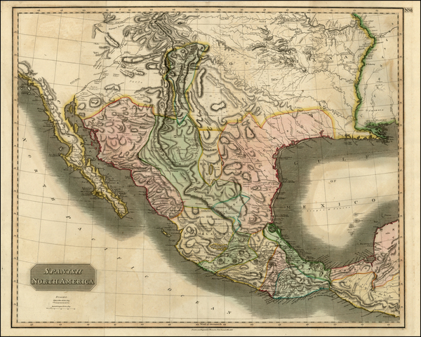 100-Texas, Plains, Southwest and Mexico Map By John Thomson