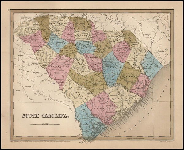 41-Southeast Map By Thomas Gamaliel Bradford