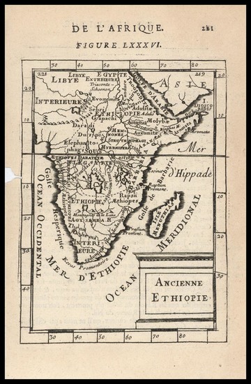 57-South Africa and East Africa Map By Alain Manesson Mallet