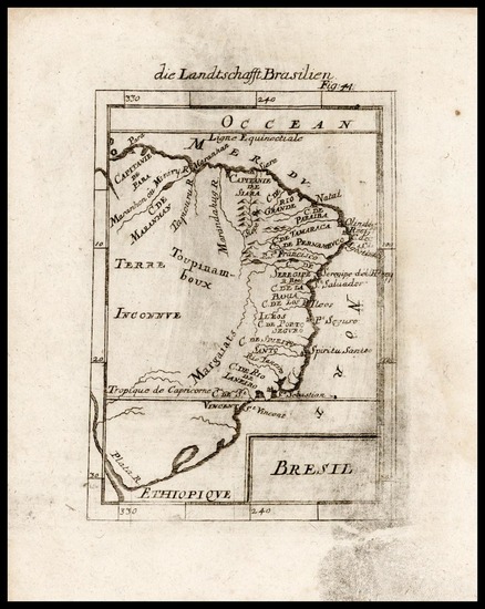 59-South America Map By Alain Manesson Mallet