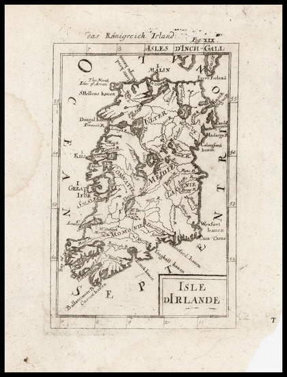 0-Ireland and Portraits & People Map By Alain Manesson Mallet