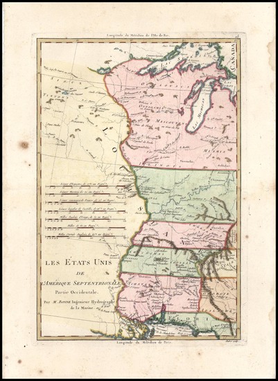 78-South, Midwest and Plains Map By Rigobert Bonne