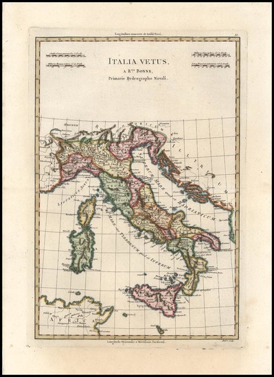 34-Europe and Italy Map By Rigobert Bonne