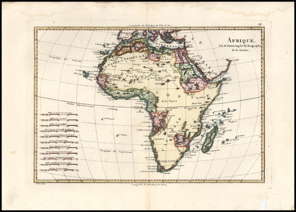 37-Africa and Africa Map By Rigobert Bonne