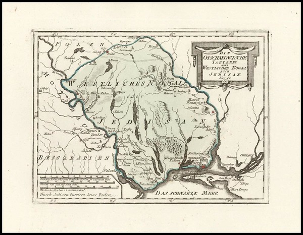 34-Poland, Ukraine and Balkans Map By Franz Johann Joseph von Reilly