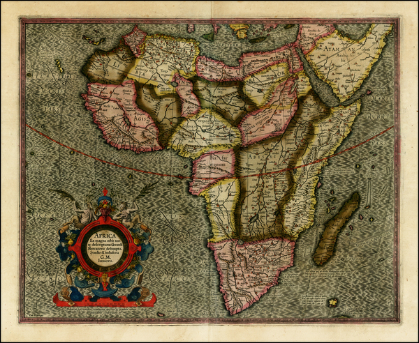 63-Africa and Africa Map By Gerard Mercator