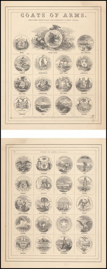 84-United States and Curiosities Map By Alvin Jewett Johnson  &  Ross C. Browning