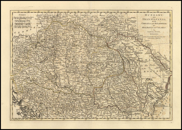 56-Europe, Hungary, Romania and Balkans Map By Samuel Dunn