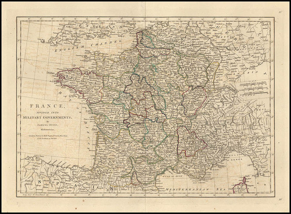 54-Europe and France Map By Samuel Dunn