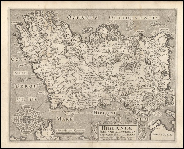 64-Ireland Map By William Hole