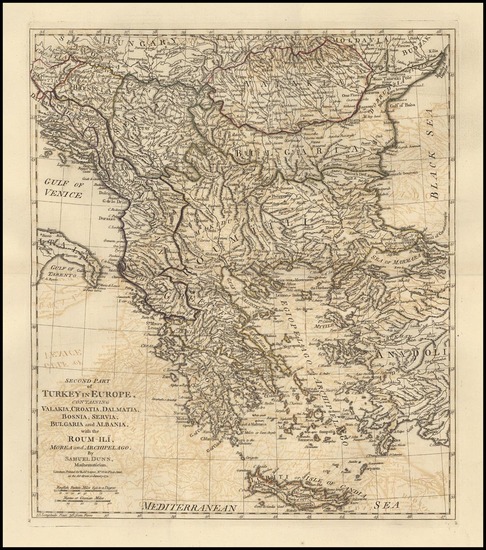 20-Europe, Balkans, Turkey, Balearic Islands and Greece Map By Samuel Dunn