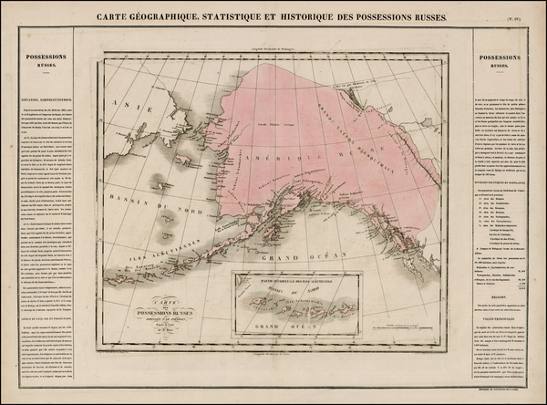 64-Alaska and Canada Map By Jean Alexandre Buchon