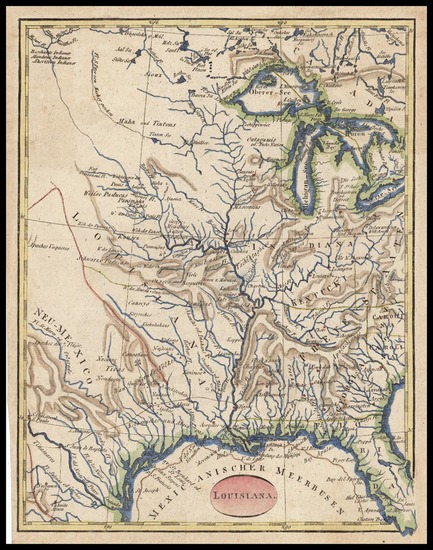 30-South, Texas, Midwest and Plains Map By Theophil Ehrmann