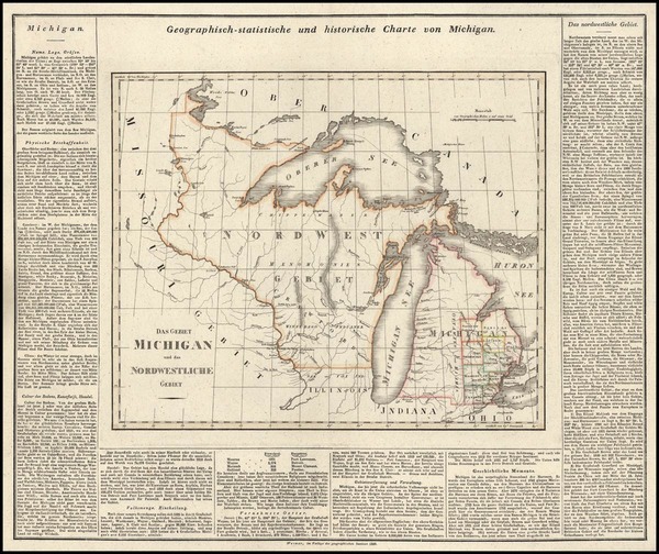 100-Midwest Map By Carl Ferdinand Weiland