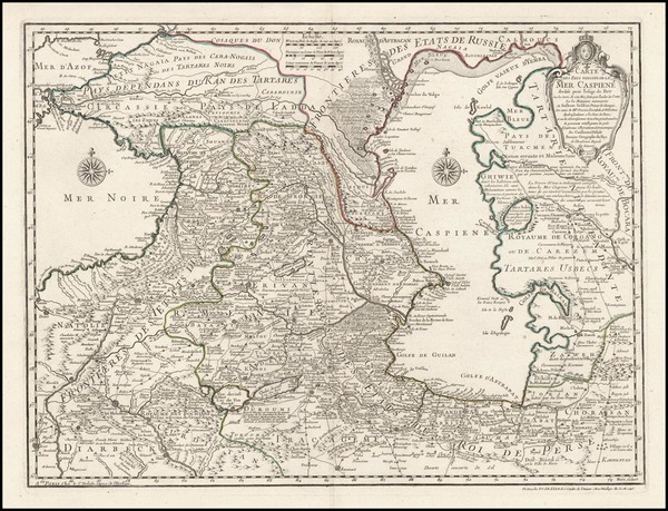 20-Europe, Russia, Asia, Middle East and Russia in Asia Map By Guillaume De L'Isle / Philippe Buac