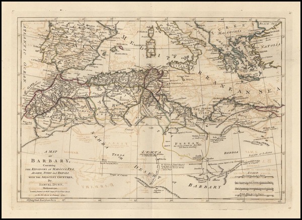 89-Africa and North Africa Map By Samuel Dunn