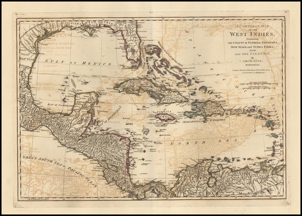 21-Caribbean Map By Samuel Dunn