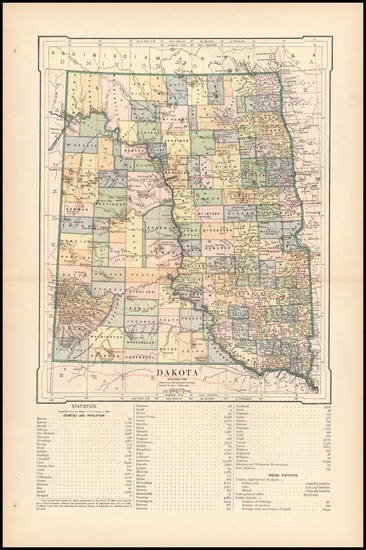 68-South and Plains Map By Rand McNally & Company