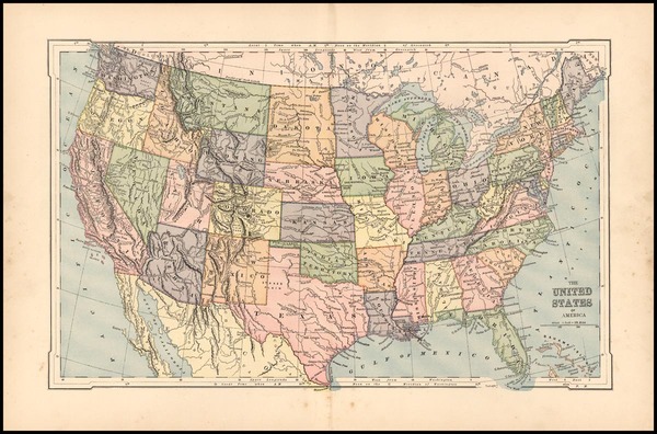 22-United States Map By Rand McNally & Company