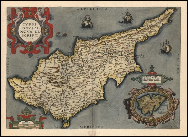 56-Europe, Mediterranean and Balearic Islands Map By Abraham Ortelius