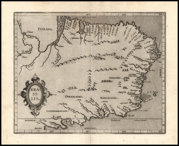 20-South America Map By Cornelis van Wytfliet