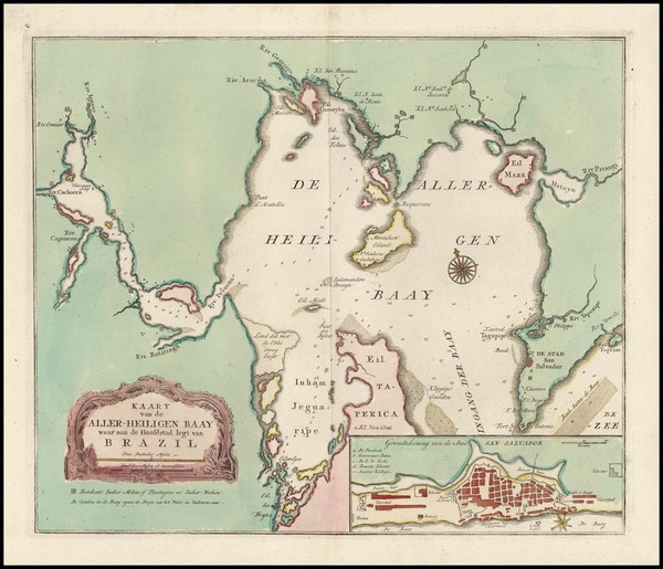 95-South America and Brazil Map By Isaak Tirion