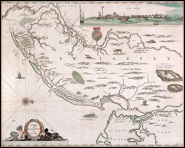 12-Mid-Atlantic Map By John Seller