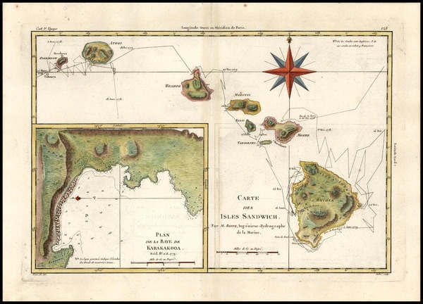 43-Hawaii, Australia & Oceania and Hawaii Map By Rigobert Bonne