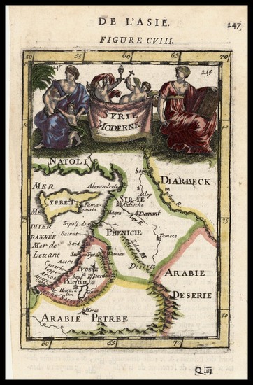 98-Europe, Asia, Middle East, Holy Land and Balearic Islands Map By Alain Manesson Mallet