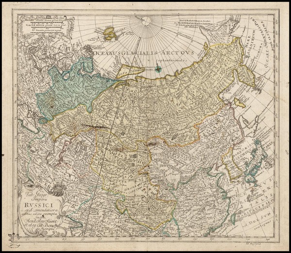 95-Europe, Russia, Asia and Russia in Asia Map By Leonard Von Euler