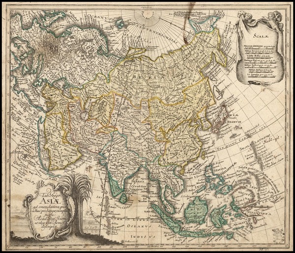 91-Asia Map By Leonard Von Euler