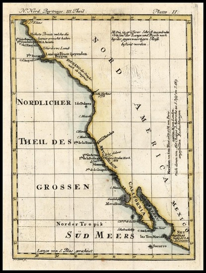 22-Baja California, California and Canada Map By S.V. Dorn