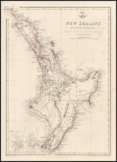 56-Australia & Oceania and New Zealand Map By John Dower